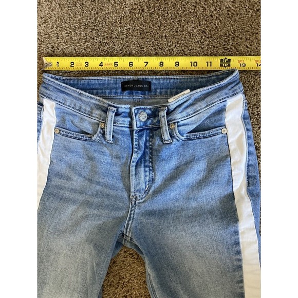 Silver Jeans Women’s Size W26xL27 Most Wanted Skinny Light Wash Midrise Stretch - Picture 9 of 10
